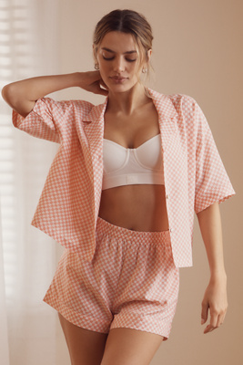 PAPINELLE ANAIS SHORT-SLEEVE SHIRT & BOXERS PAJAMA SET 