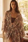 Papinelle Layla Silk Blend Lace Maxi Robe