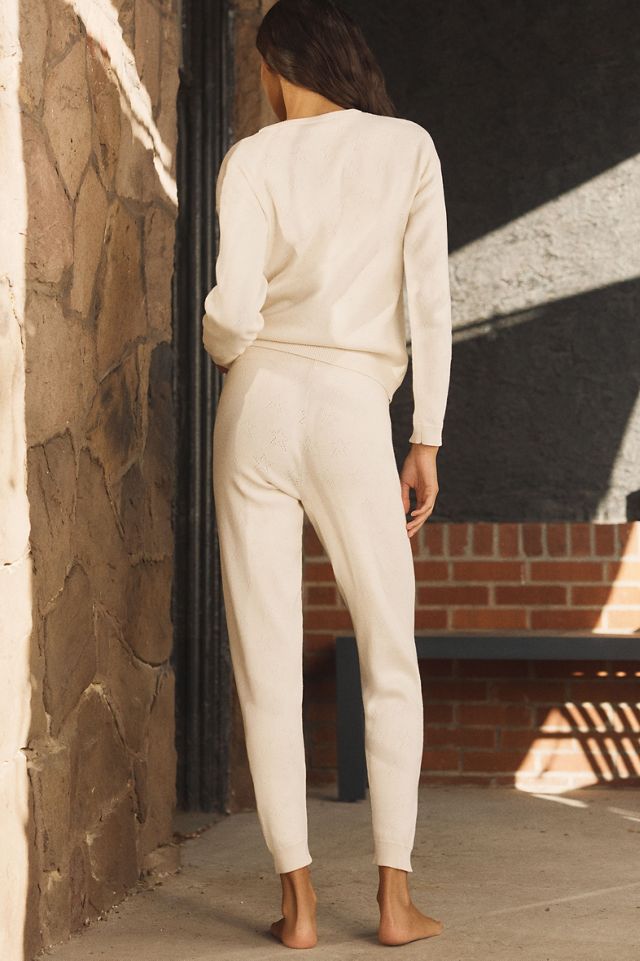 Papinelle Cozy Pointelle Long-Sleeve Top & Jogger Pants Set #2