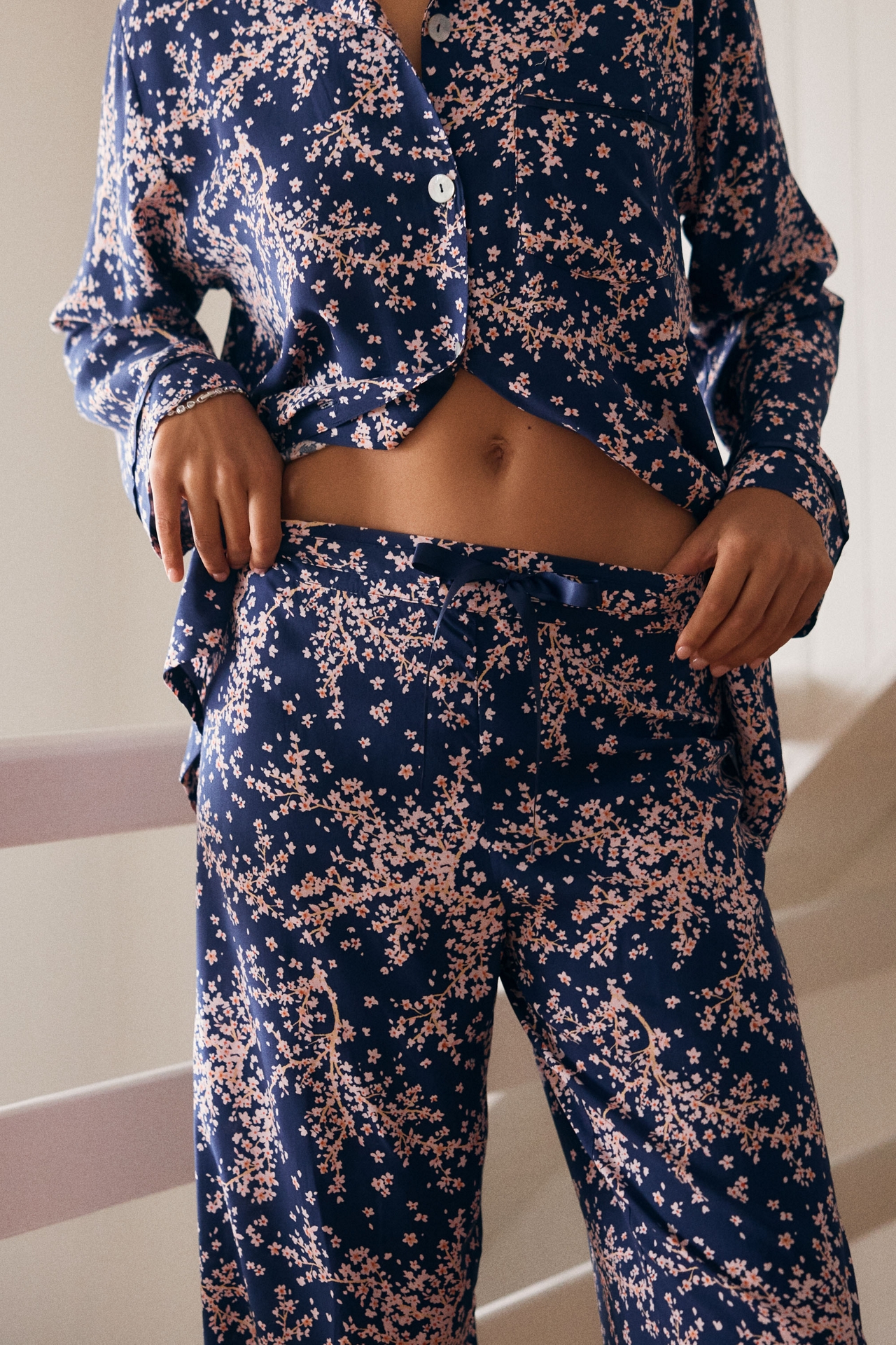 Papinelle Cherry Blossom Pajama Set