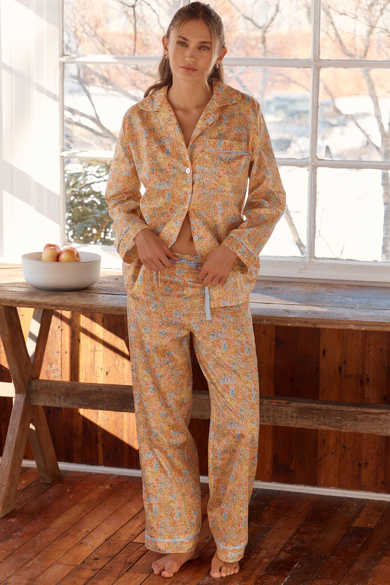 Papinelle Cotton Sateen Carly Floral Pajama Set