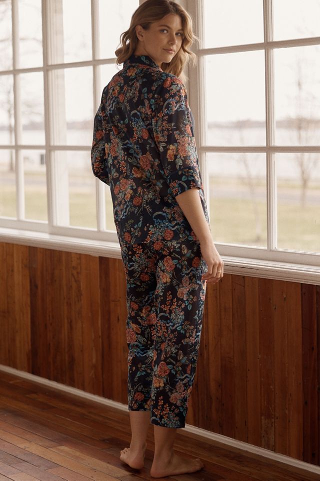 Papinelle Layla 100% Cotton Crop Pajama Set #1