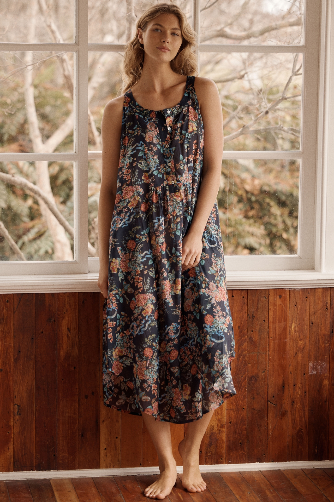 Papinelle Layla Cotton Midi Dress