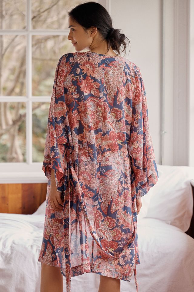 Papinelle Ella Midi Cotton-Silk Robe #2