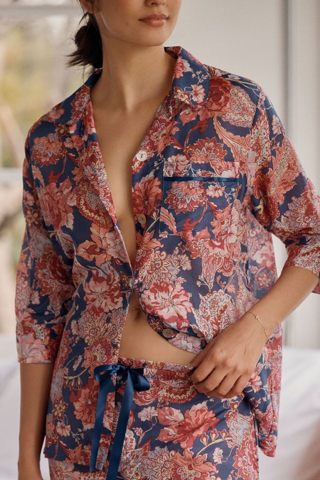 Papinelle Ella Cotton-Silk Crop Pajama Set #1