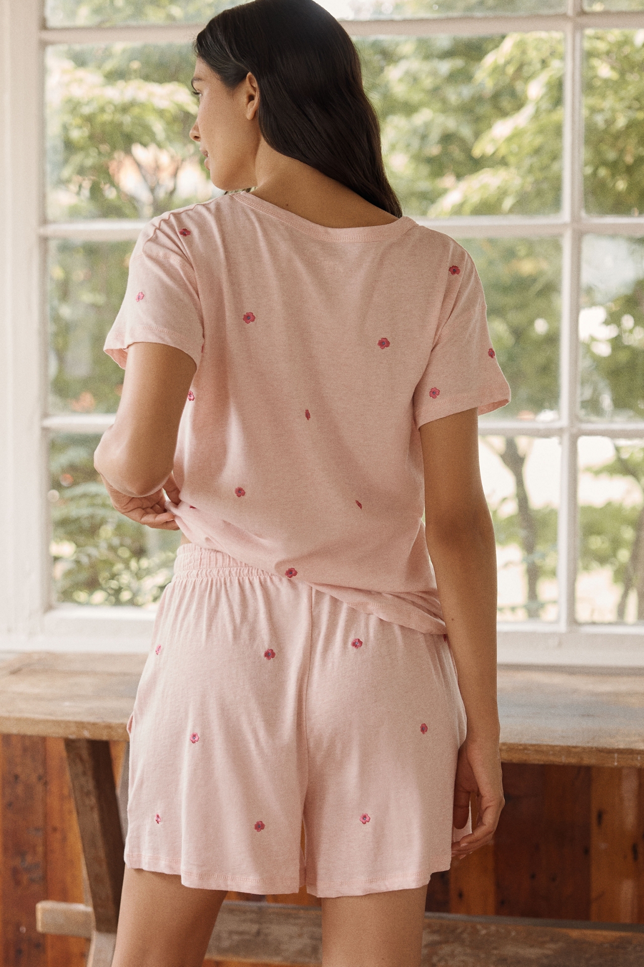Papinelle Jada 100% Cotton Posy Pajama Set