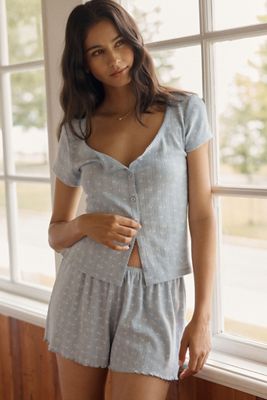 Papinelle Imogen 100% Cotton Pointelle Shorts