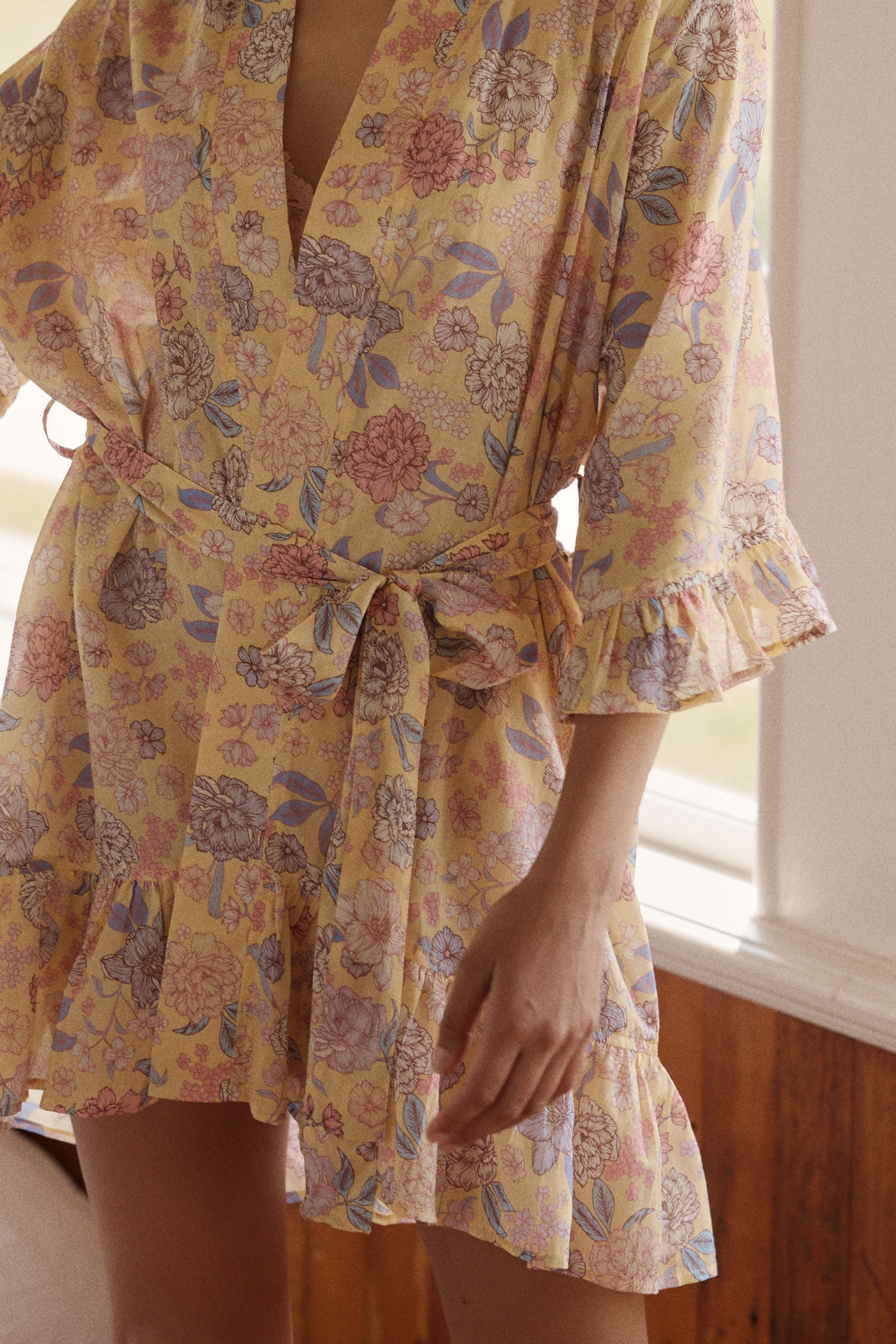 Papinelle Karolina Cotton Frill Robe
