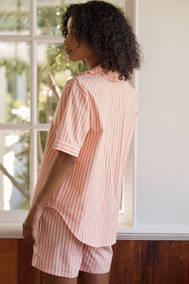 Papinelle Butterscotch Cotton Poplin Top and Shorts Pajama Set #2