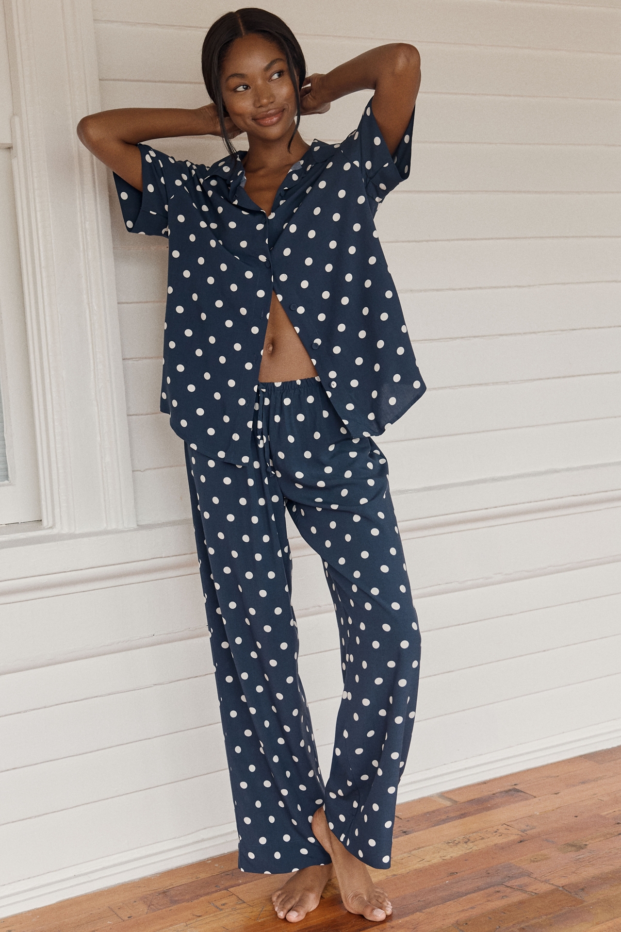 Papinelle Soft 100% Cotton Sateen Pajama Set