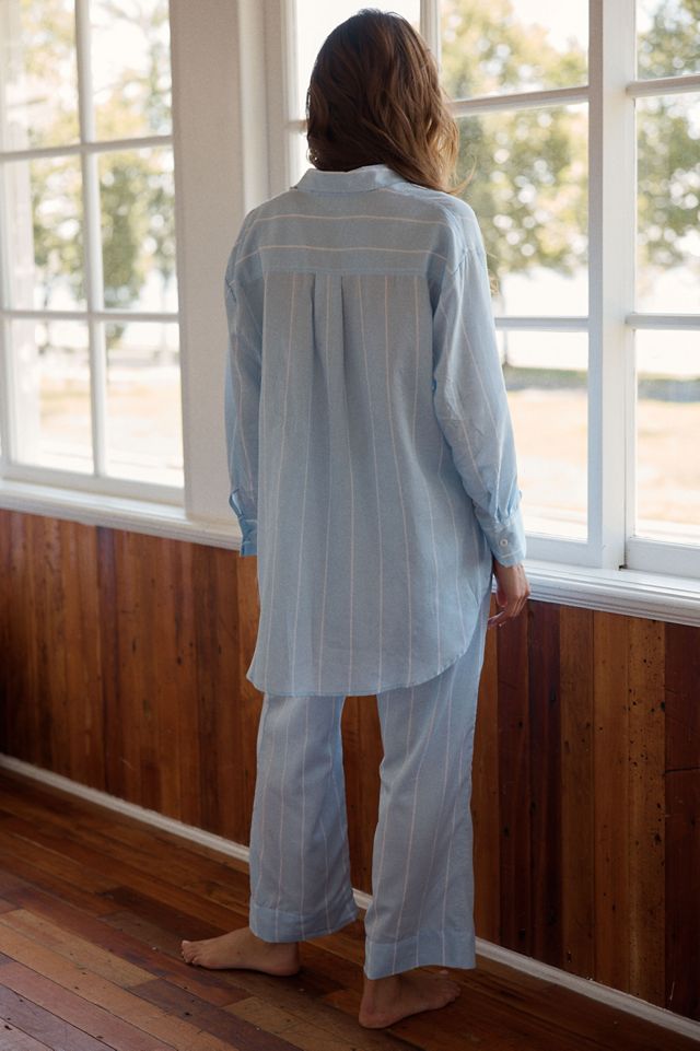 Papinelle 100% Cotton Sateen Striped Pajama Set #2