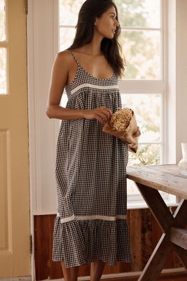 Papinelle Seersucker Lace Nightie