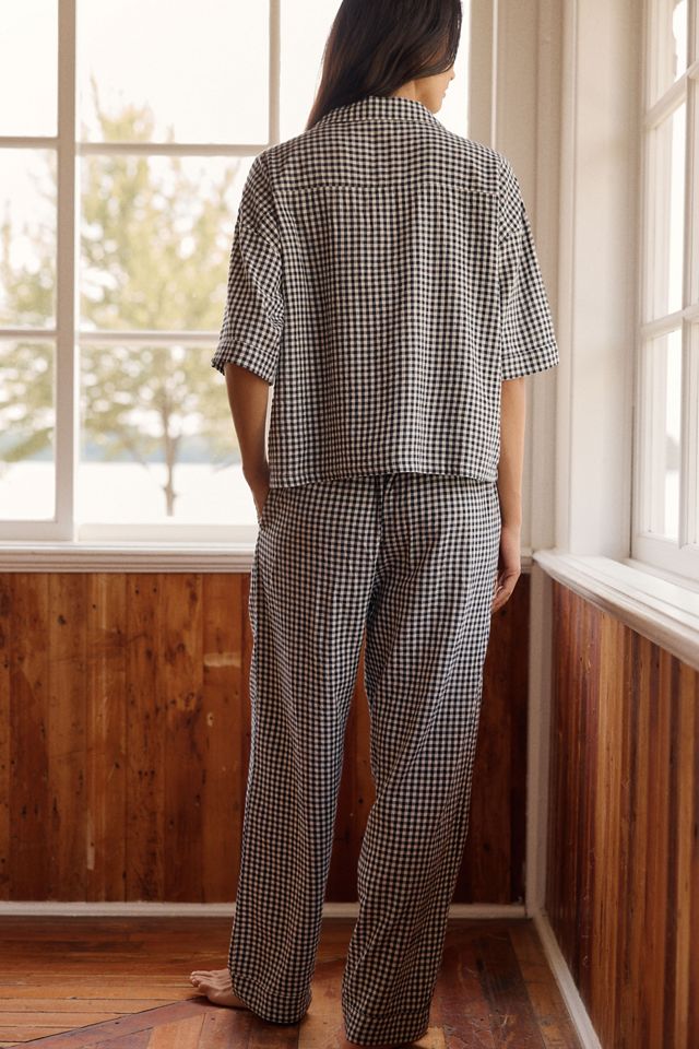Papinelle Seersucker Gingham Pajama Set #3