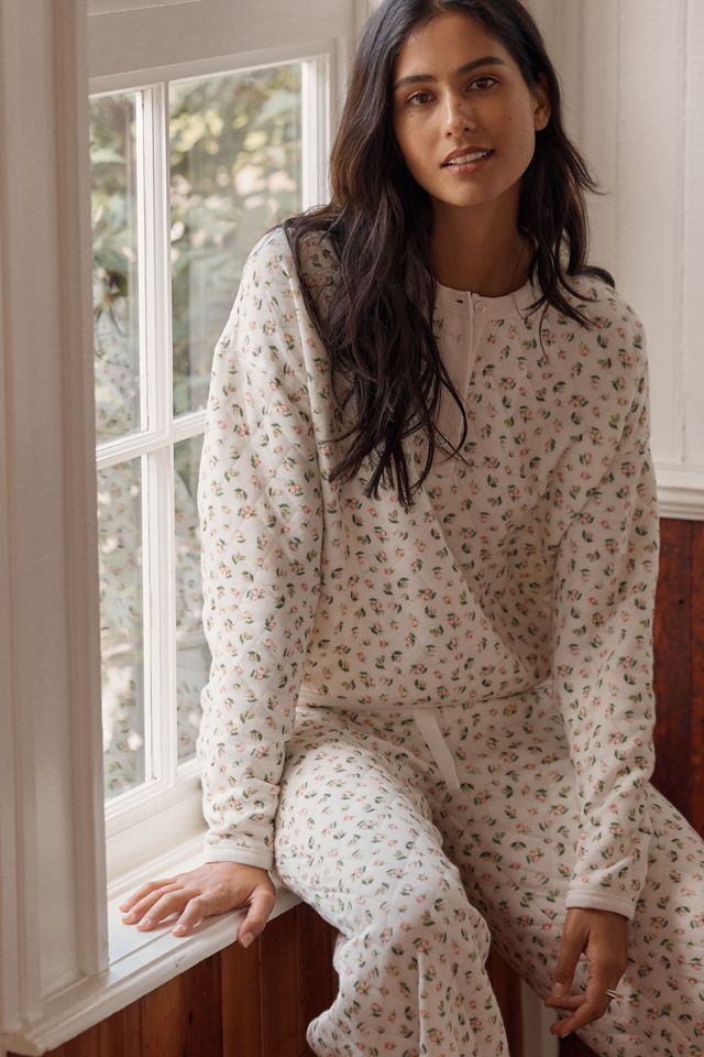 Papinelle Quilted 100% Cotton Pajama Set #1