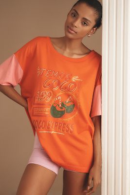 Farm Rio X Anthropologie Oversized Graphic Tee