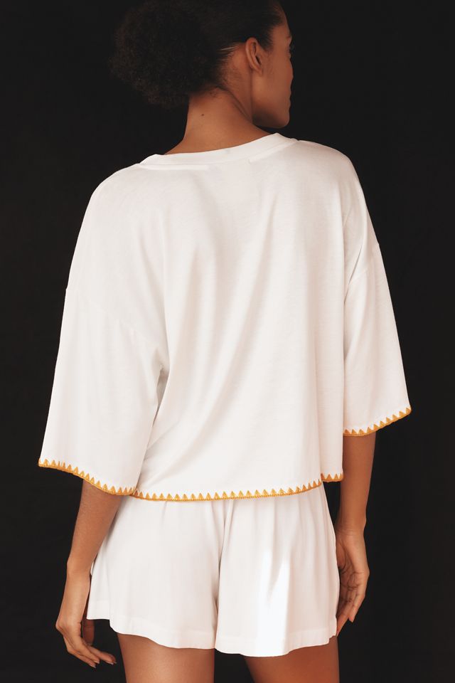 Farm Rio x Anthropologie Oversized Crop Graphic Tee #1