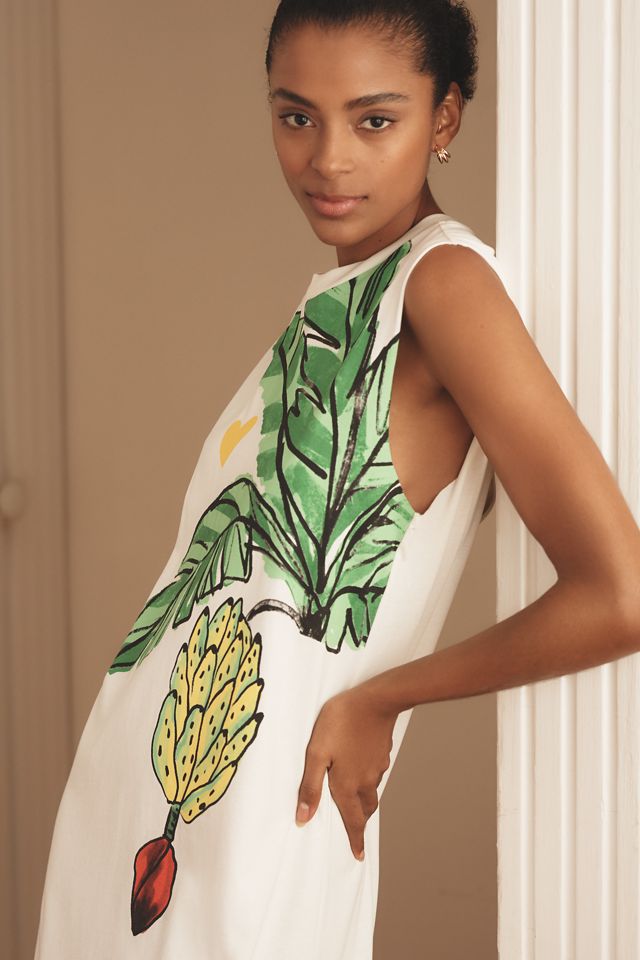 Farm Rio x Anthropologie Sleeveless Knit Graphic Jumpsuit #2