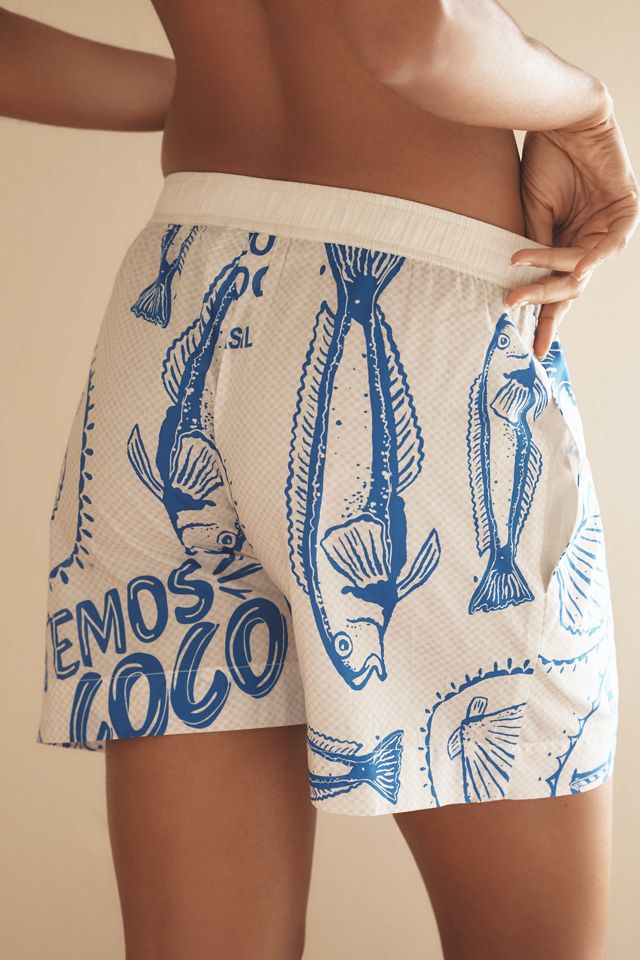 Farm Rio x Anthropologie Printed Cotton Boxer Shorts #3