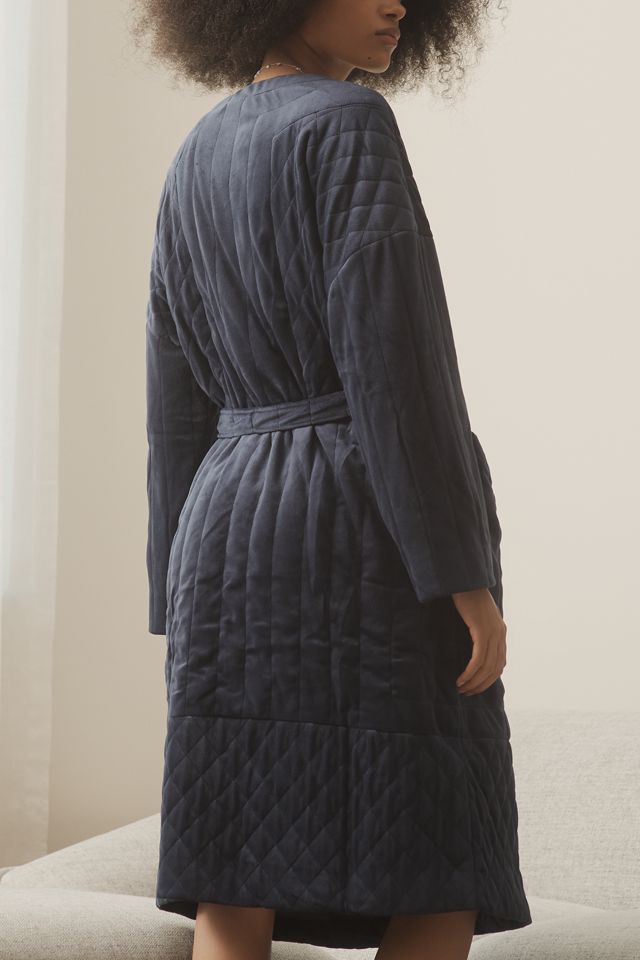 Vestaglia Trapuntata in Velluto di Anthropologie #1