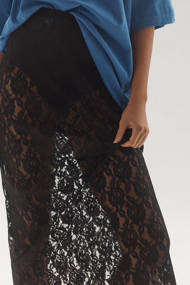 Gonna Midi in Pizzo Trasparente di Anthropologie #3