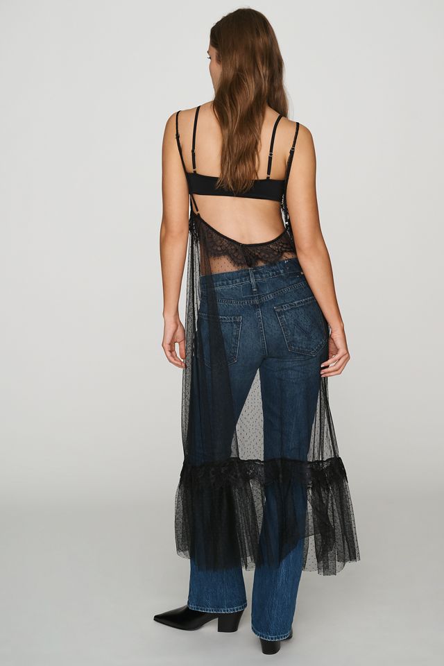 LyreBird Mesh Lace Slip Maxi Dress #3