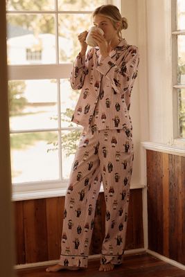 Polo Ralph Lauren 100% Cotton Bear Print Pajama Set