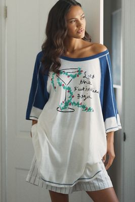 By Anthropologie Oversized Graphic Sleep T-Shirt