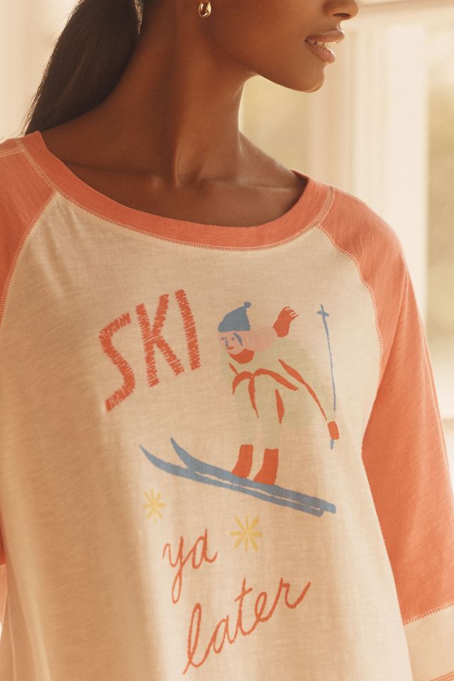 By Anthropologie Oversized Graphic Sleep T-Shirt #3