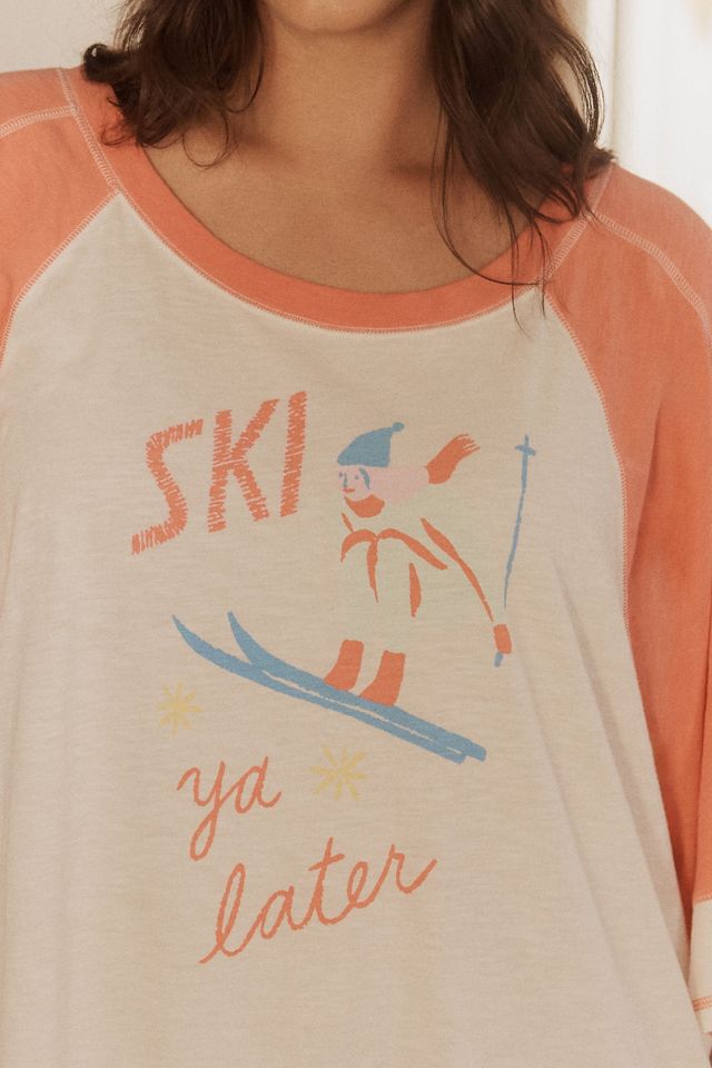 By Anthropologie Oversized Graphic Sleep T-Shirt #5