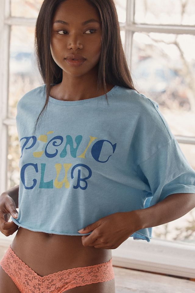 LyreBird Crop Graphic Tee | Anthropologie