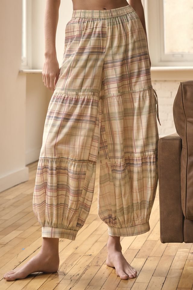 By Anthropologie Relaxed Flannel Jogger Pants #1