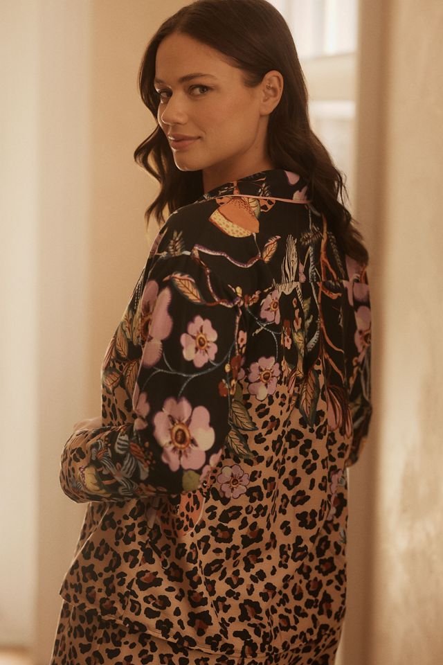 LyreBird Cloud Flannel Pajama Top #2