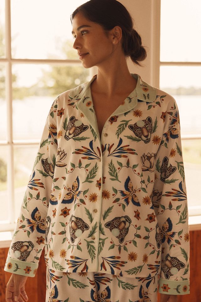 By Anthropologie Cloud Flannel Pajama Top #3