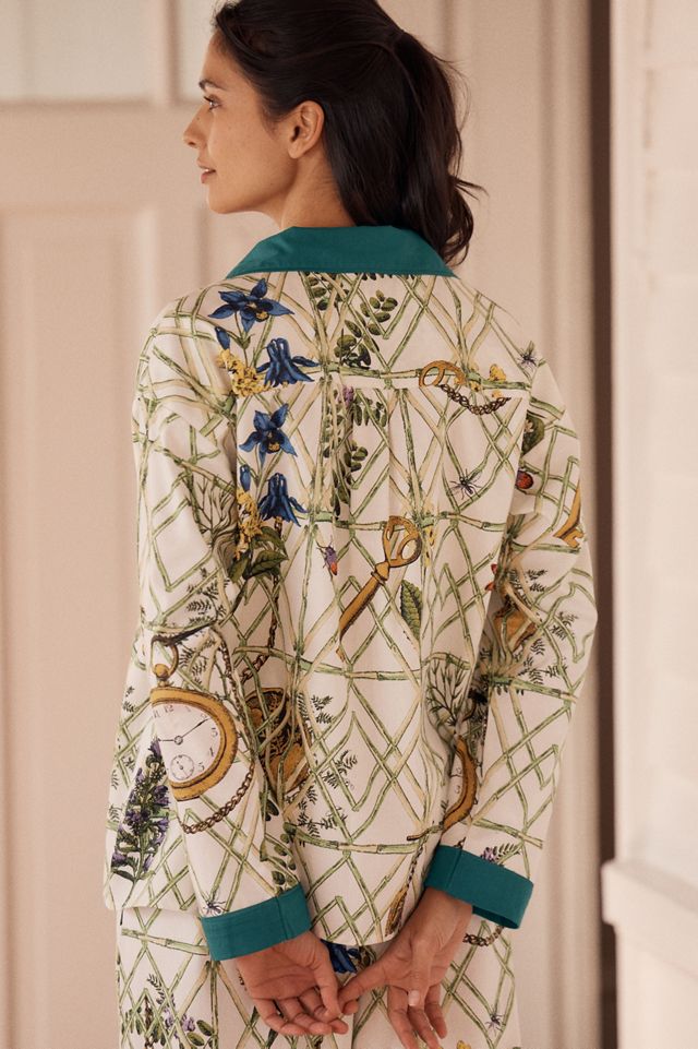LyreBird Cloud Flannel Pajama Top #3