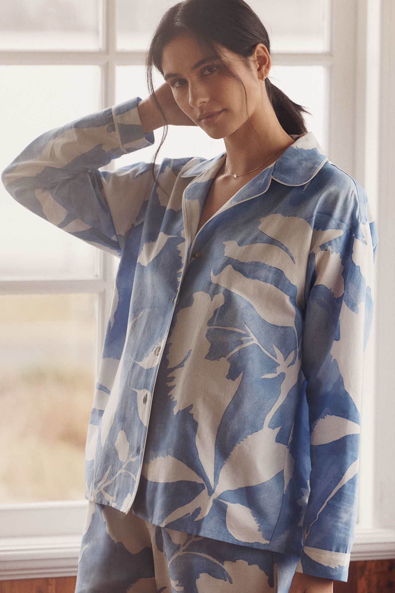 LyreBird Cloud Flannel Pajama Top
