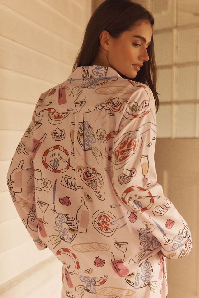 By Anthropologie Long-Sleeve Flannel Pyjama Shirt  #1