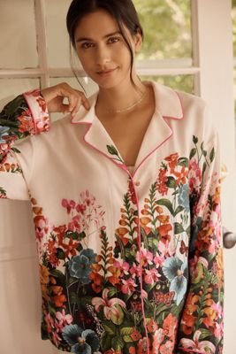 LyreBird Long-Sleeve Flannel Pyjama Shirt