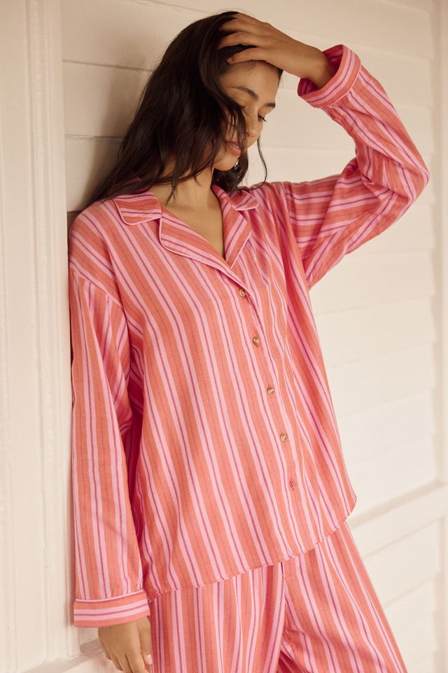 LyreBird Cloud Flannel Pajama Top #1