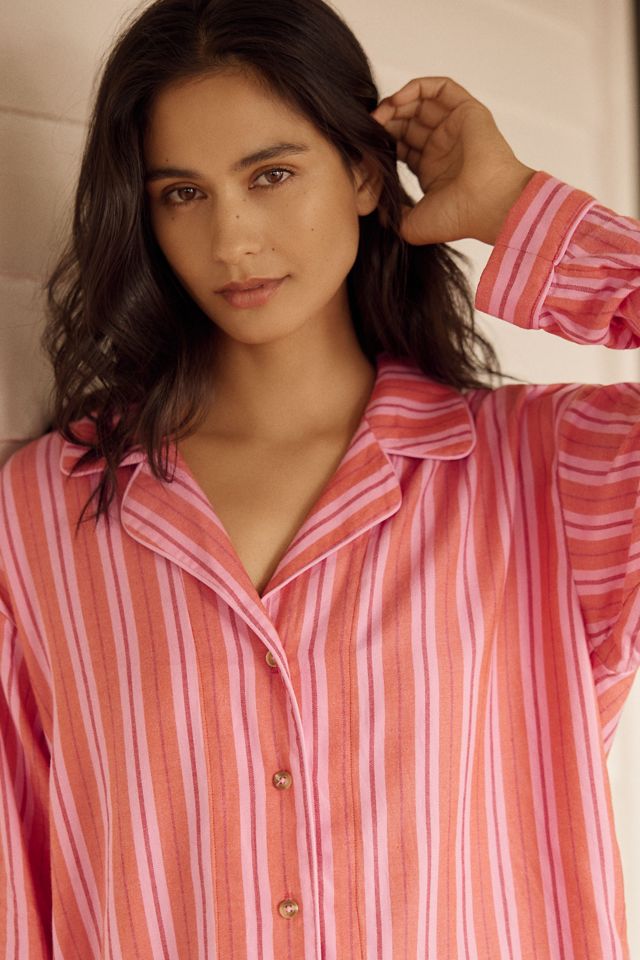 LyreBird Cloud Flannel Pajama Top #3