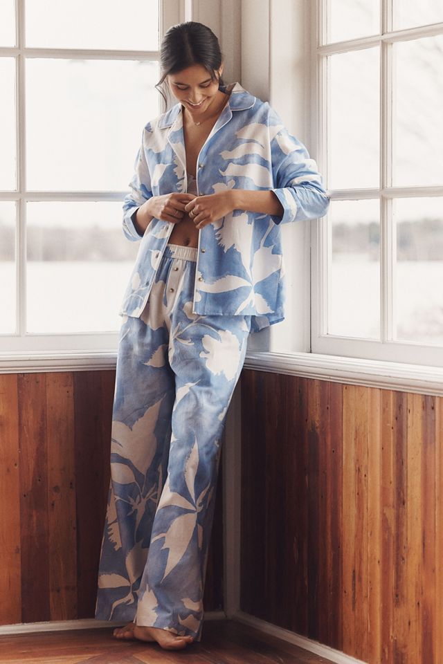 LyreBird Cloud Flannel Pajama Pants | Anthropologie