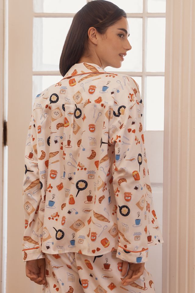 Berry Aktuglu Long-Sleeve Flannel Pajama Top #3