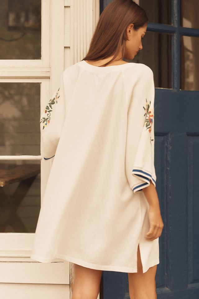 LyreBird Oversized Embroidered Sporty Tee #1