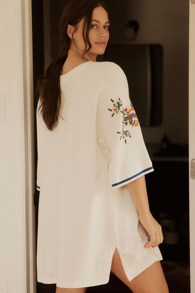 LyreBird Oversized Embroidered Sporty Tee #6