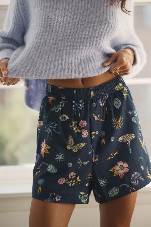 Phthalo Ruth x LyreBird Flannel Boxer Shorts #1