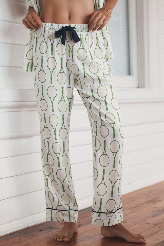 Katie Kime Tennis Time Short-Sleeve Top & Pants Pajama Set #3