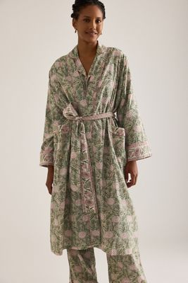 Robe imprimée en bloc Dilli Grey