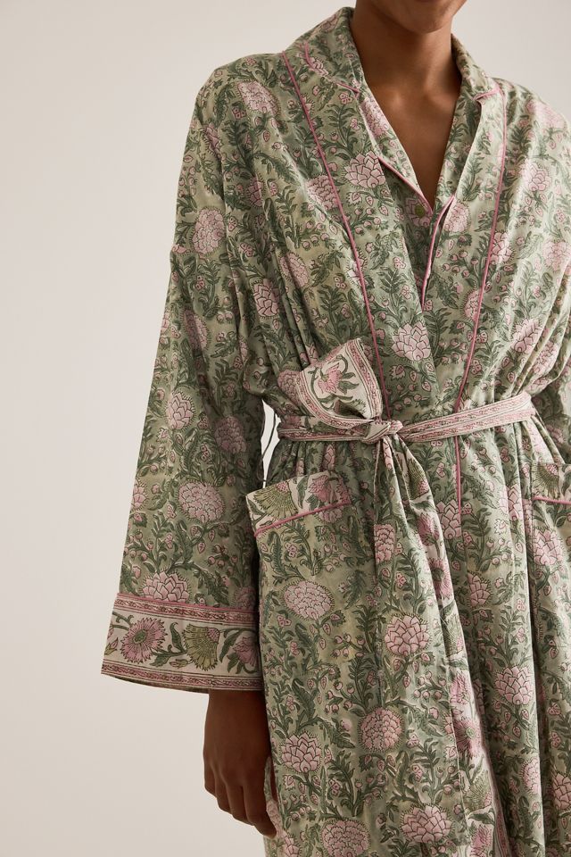 Robe imprimée en bloc Dilli Grey #3