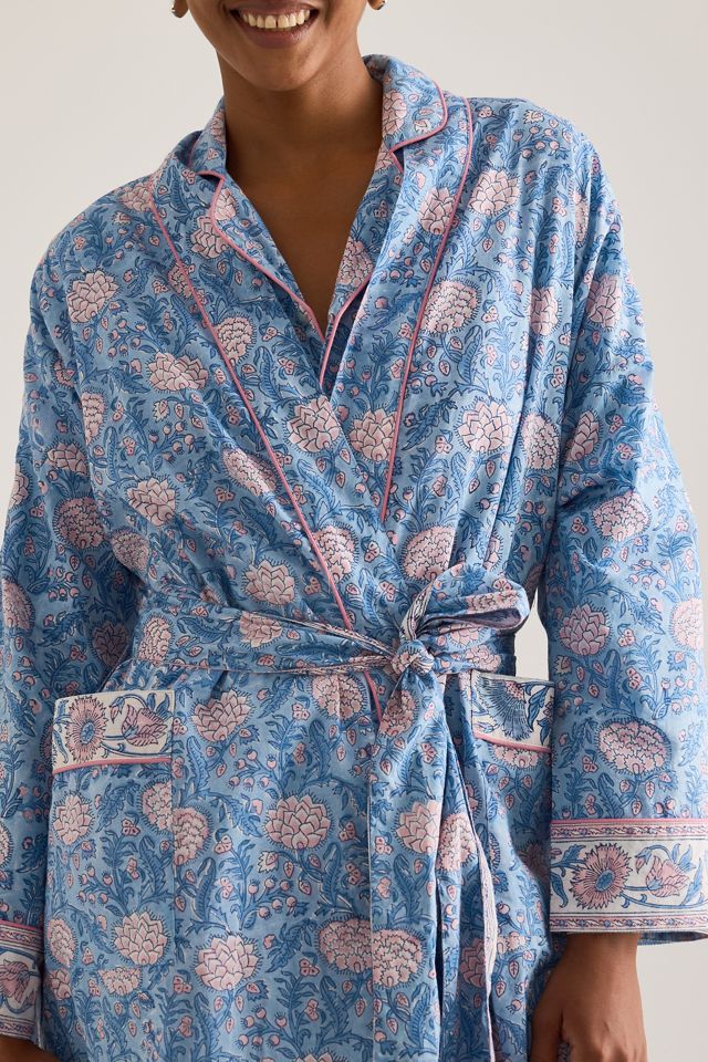 Dilli Grey Robe mit Blockdruck #3