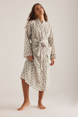 Dilli Grey Cotton Robe | Anthropologie UK