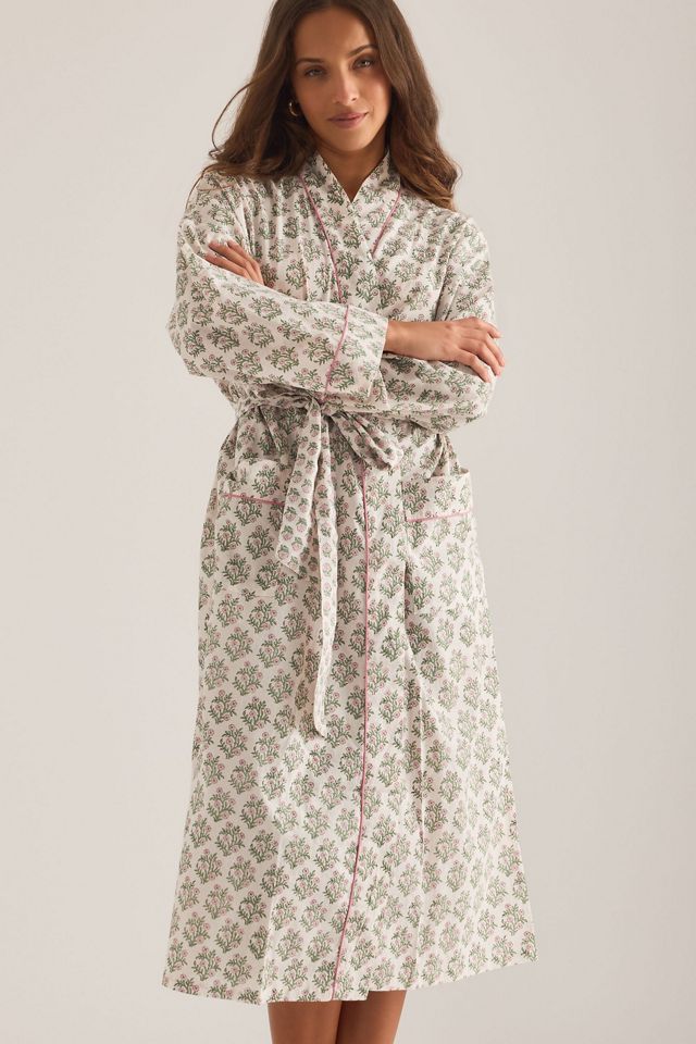 Dilli Grey Cotton Robe | Anthropologie UK